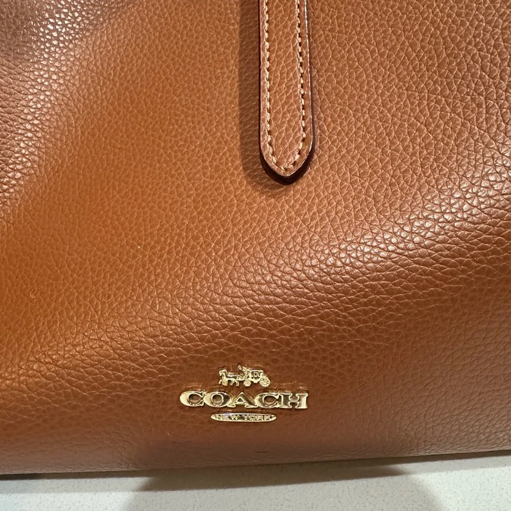 Coach Brown Leather Tote and Wallet Set - Picture 3 of 8